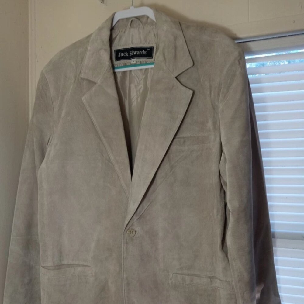 Jack Edwards Lamb Skin Leather Blazer Large